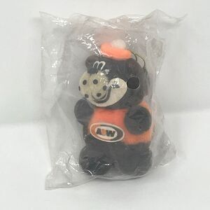 A&W Root Beer Restaurant Stuffed Bear Christmas Ornament NIP Rooty 4" Plush